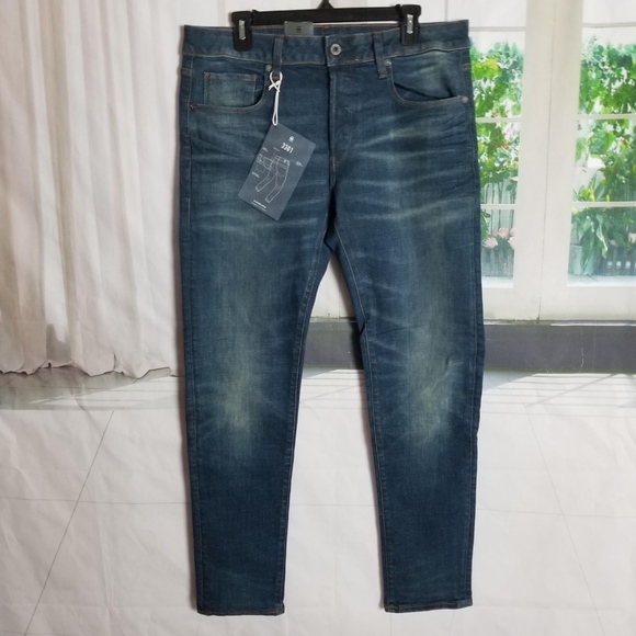G-Raw Star Other - G-Star Raw 3301 Slim Straight Leg Dark Wash Jeans